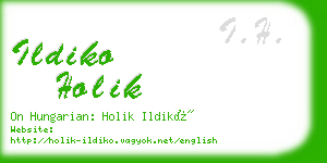 ildiko holik business card